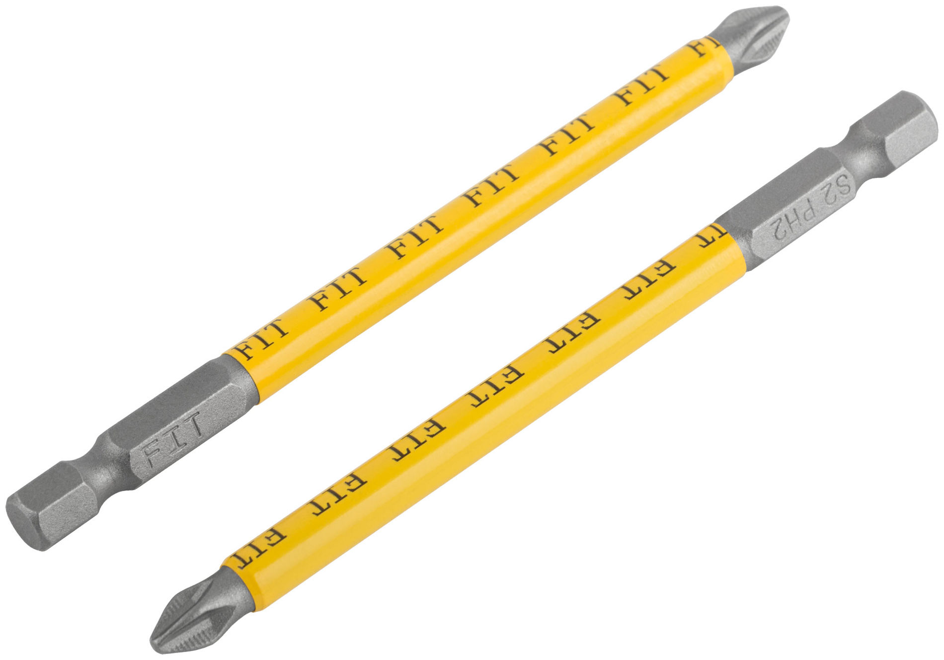 Биты кованые, сталь S2, односторонние 100 мм PH2, Профи 2 шт., блистер (57509)