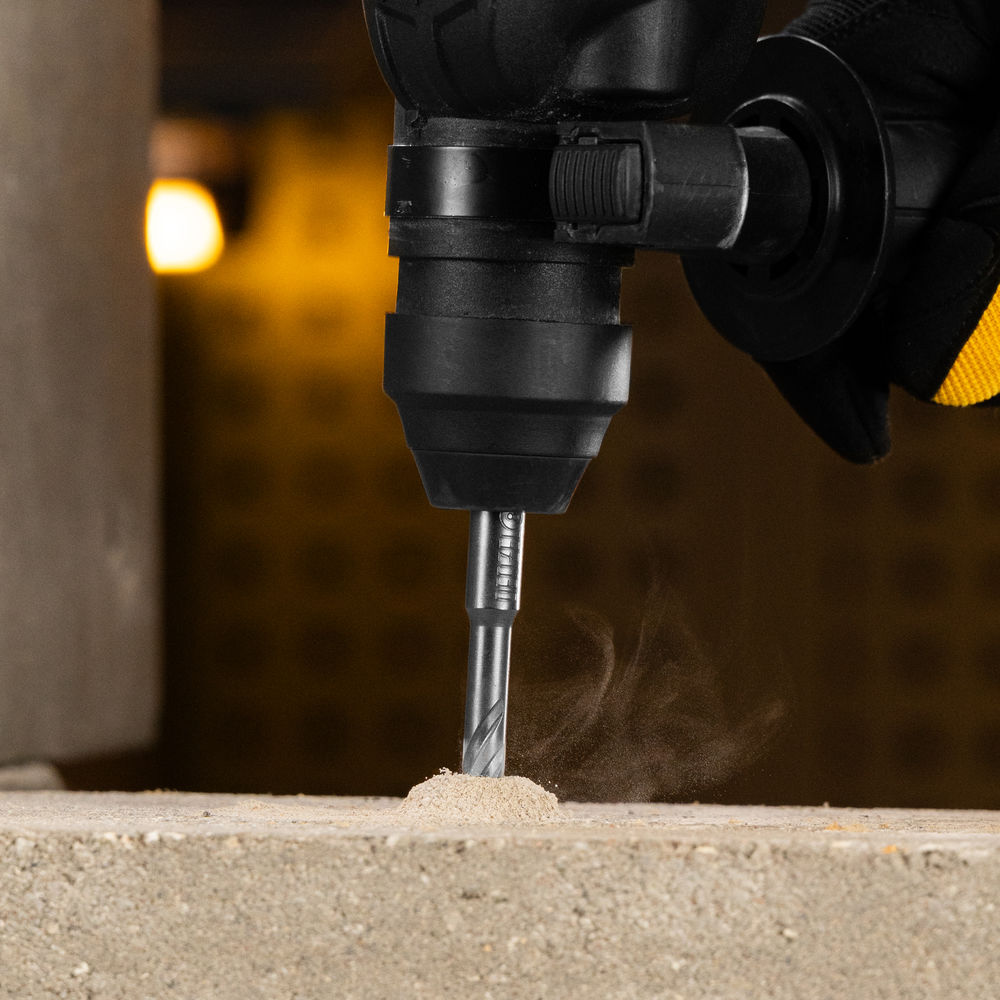 Бур по бетону, цельная крестовая пластина, 8x115 мм, SDS PLUS Denzel (705305)