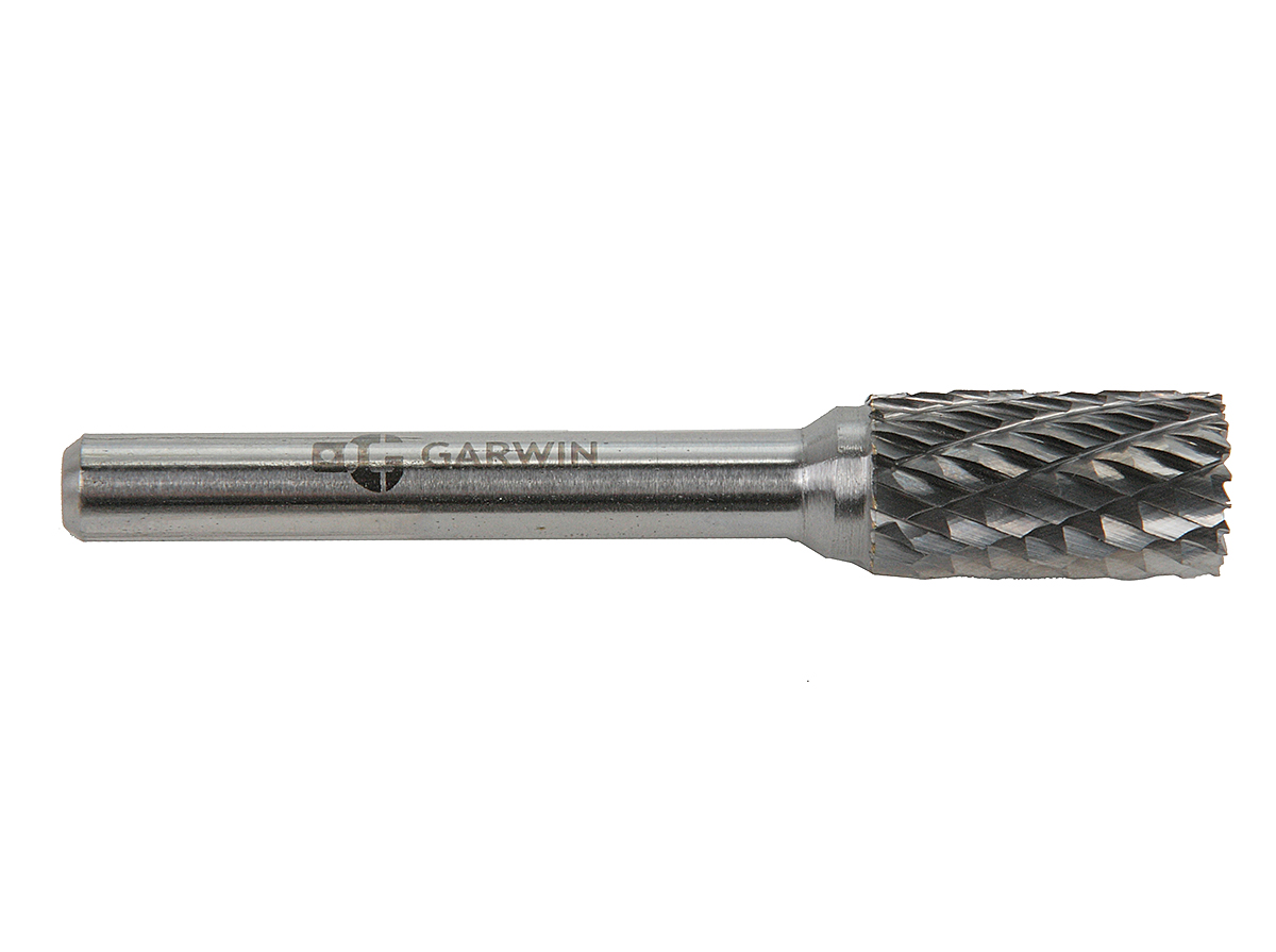 Борфреза цилиндрическая с торцевыми зубьями 10x20x64 мм, VHM, DC, форма B (серия 900525) GARWIN INDUSTRIAL 900525-102064