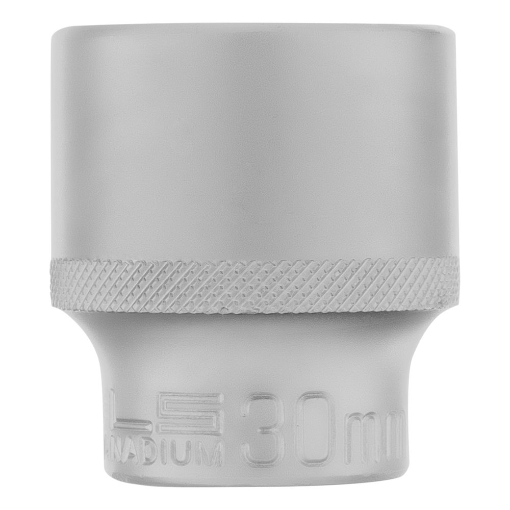 Головка торцевая, 30 мм, шестигранная, CrV, под квадрат 1/2 Stels