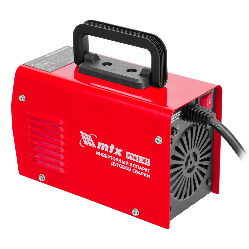 Инверторный аппарат дуговой сварки MMA-200BS, 200 А, ПВ 60% MTX (94398)