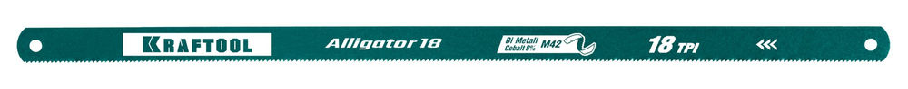 Полотно по металлу 300 мм 18 TPI биметаллическое гибкое Alligator-18 KRAFTOOL 15942-18-S10