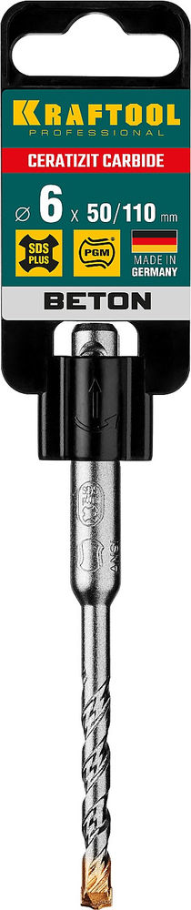 Бур 6 х 110 мм SDS-plus Cerazit Carbide KRAFTOOL 29320-110-06