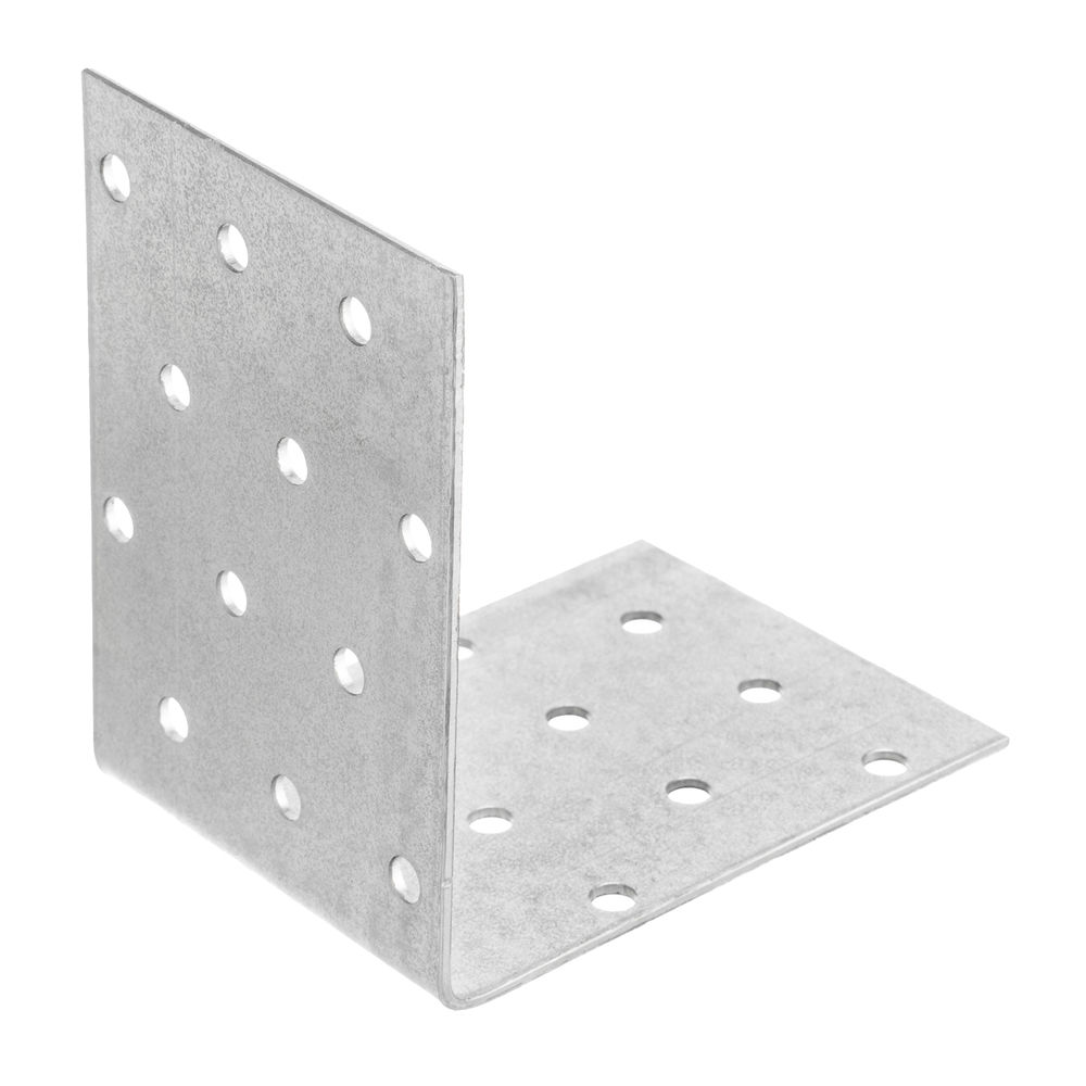 Крепежный уголок равносторонний 2 мм, KUR 80 х 80 х 60 мм Сибртех (46425)