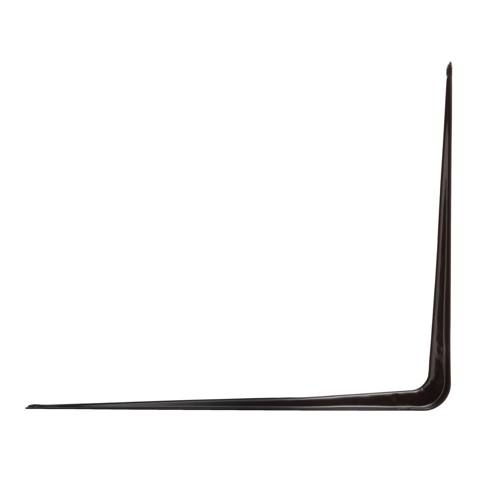 Кронштейн угловой с ребром, 250 х 300 мм, коричневый Сибртех (94027)