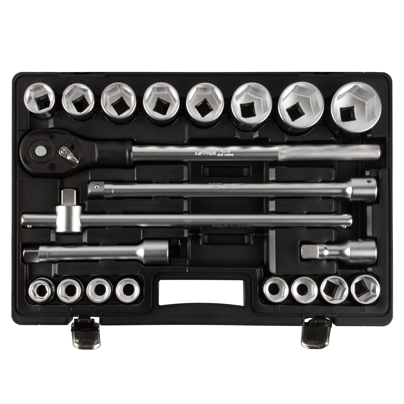 Набор торцевых головок 6гр. 21пр., 19-50 мм 3/4 Licota ALK-6003F (ASK-10060)