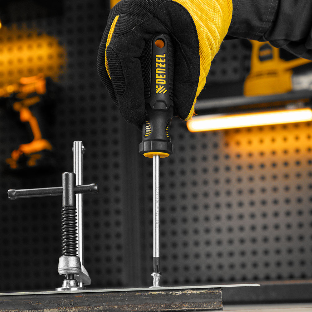 Набор отверток, 2 шт., PH+SL, S2, 3к рукоятка Denzel (122117)