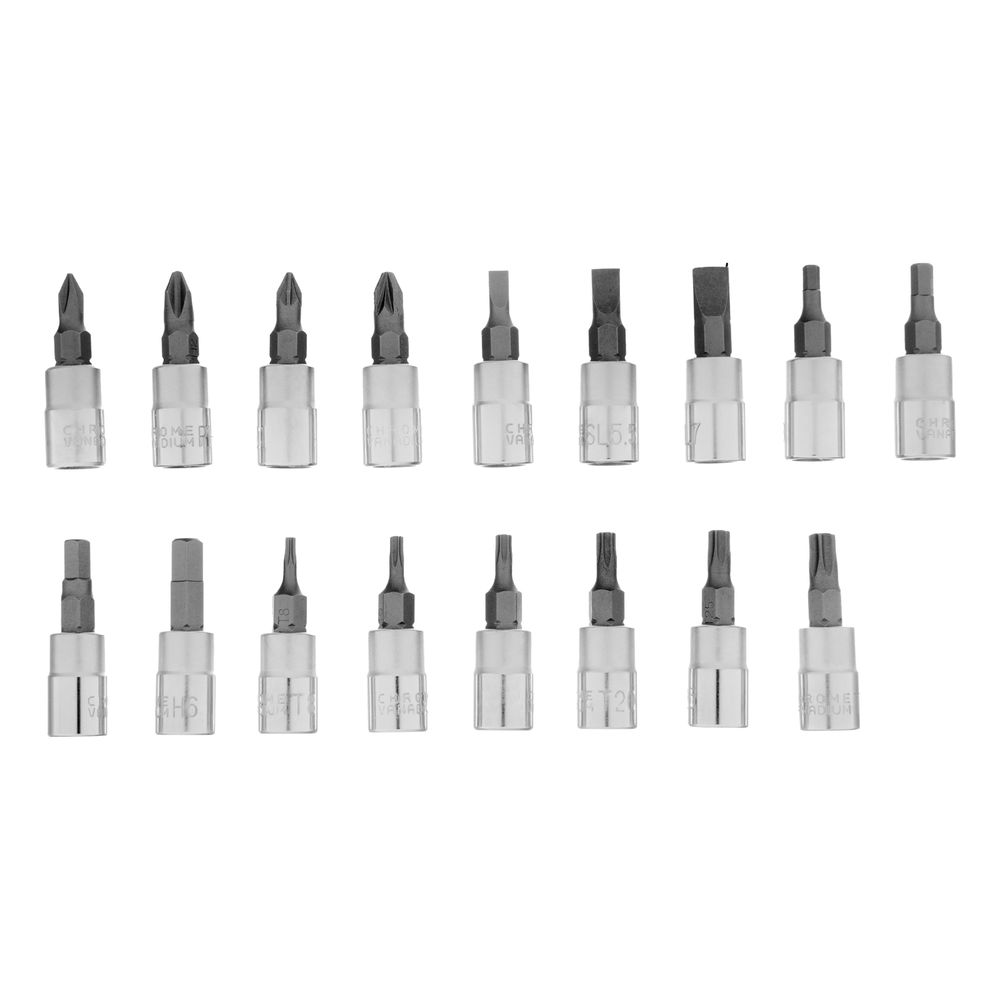 Набор торцевых головок с трещоткой, 1/4и 3/8, 44 предмета Stels
