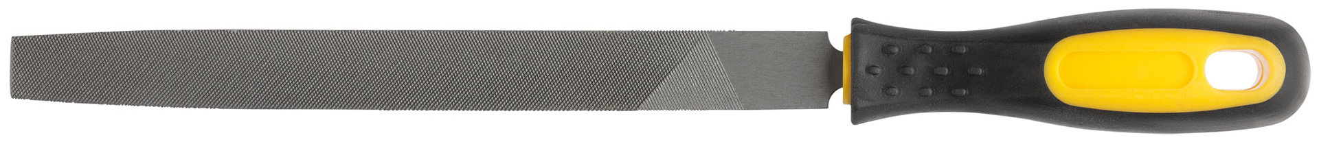 Напильник, прорезиненная ручка, плоский 200 мм (42576)