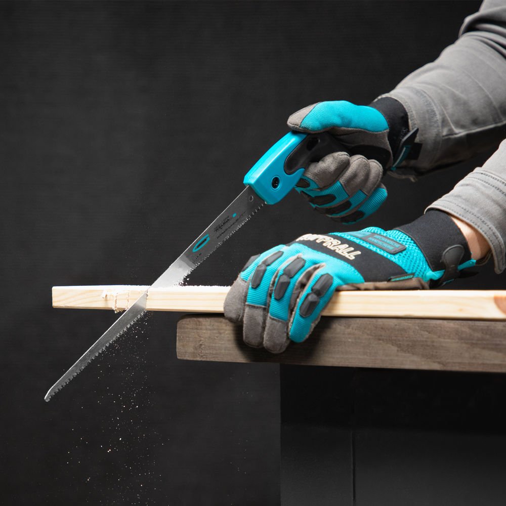 Ножовка по дереву Piranha, выкружная, 300 мм/12, 11-12 TPI, каленый зуб 3D, двухкомпонентная рукоятка Gross