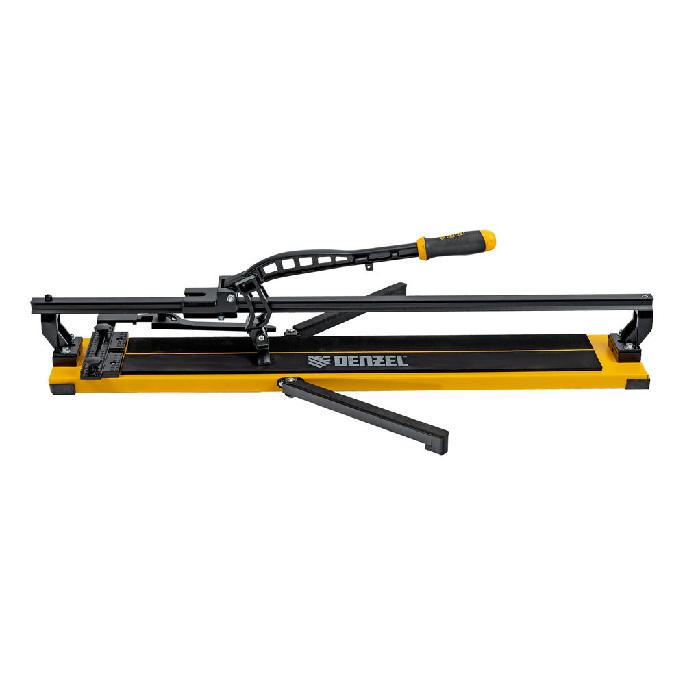 Плиткорез рельсовый 1000х16мм, каретка на подш., стальная станина, усил. рукоятка-пенал Denzel (877018)