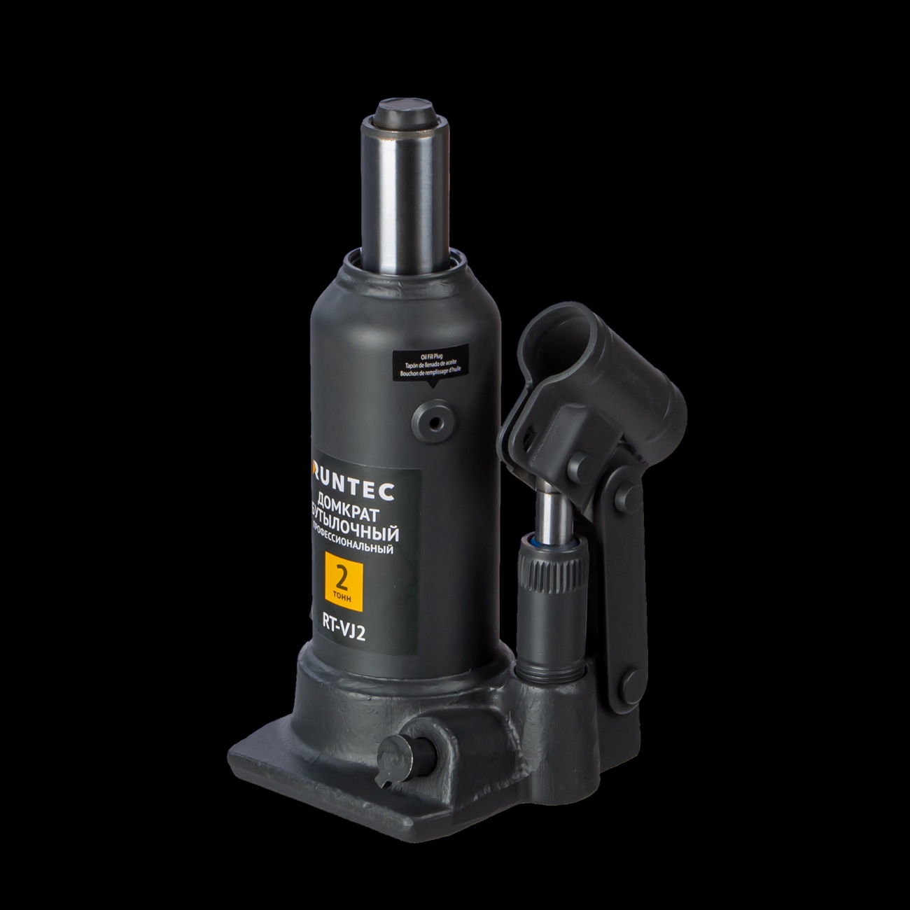Домкрат бутылочный профессиональный 2 т, 172-372 мм RUNTEC RT-VJ2