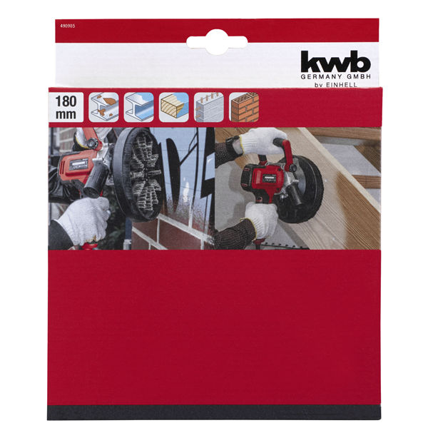 Щетка проволочная kwb 180мм (490985)