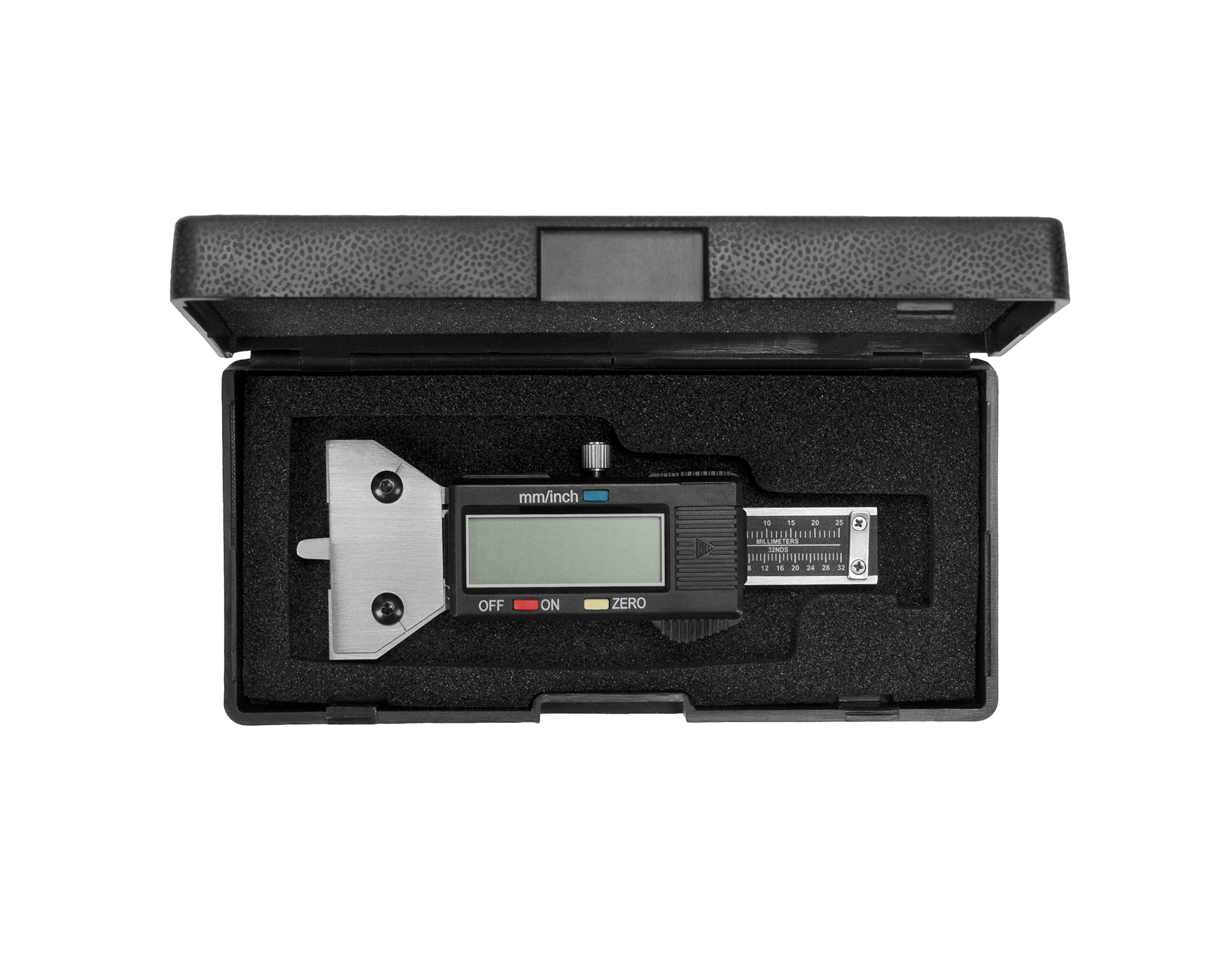 Штангенглубиномер цифровой ШГЦ для измерения глубины протектора шин 0-25 круглый