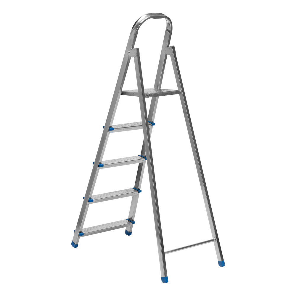 Стремянка, 5 ступеней, стальная, оцинкованная Сибртех (97837)