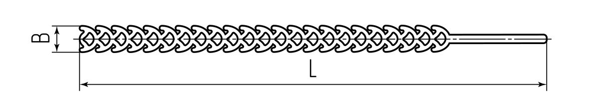 Стяжка нейлоновая T-flex 300 (зел) (20шт) (Fortisflex) (81470)