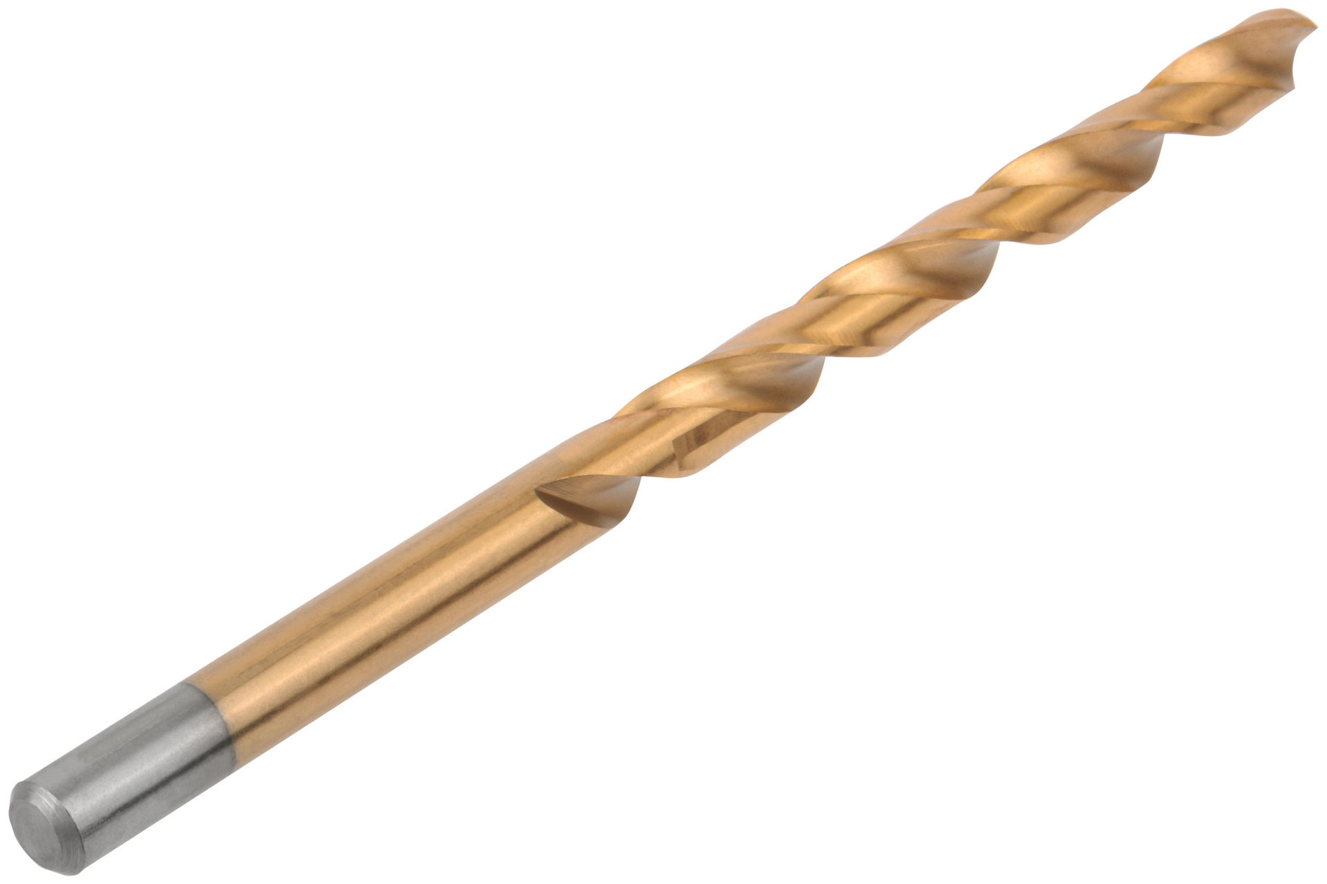 Сверла HSS по металлу, удлиненные, титановое покрытие 10,0х184 мм (5 шт.) (34300)