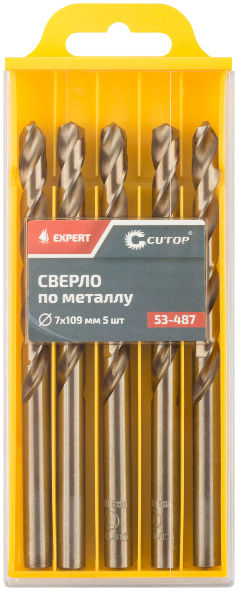 Сверло по металлу Cutop EXPERT, 7х109 мм (5 шт) (53-487)