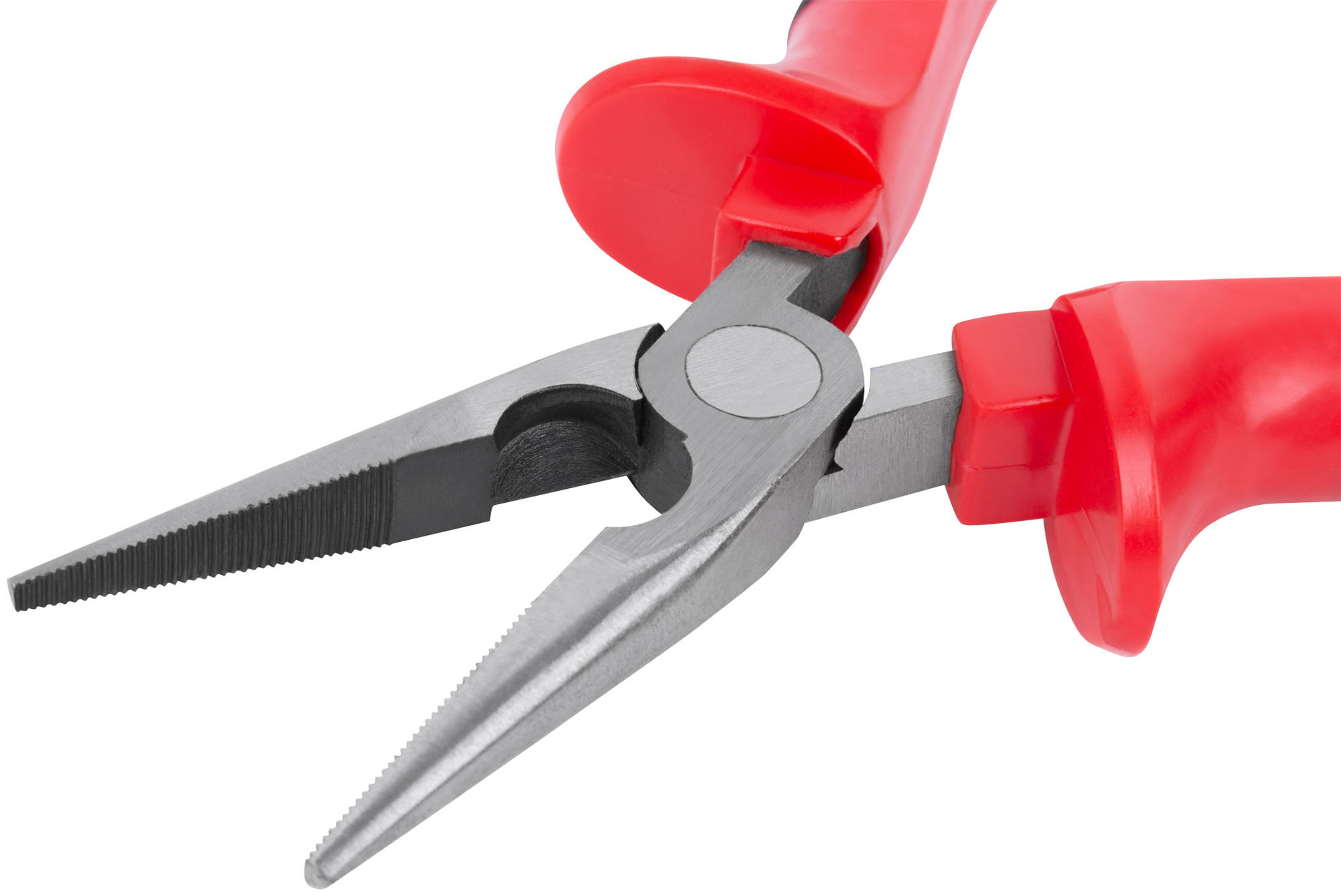 Тонконосы Оптима, двухцветные обрезиненные ручки, полированная сталь 165 мм (47557)