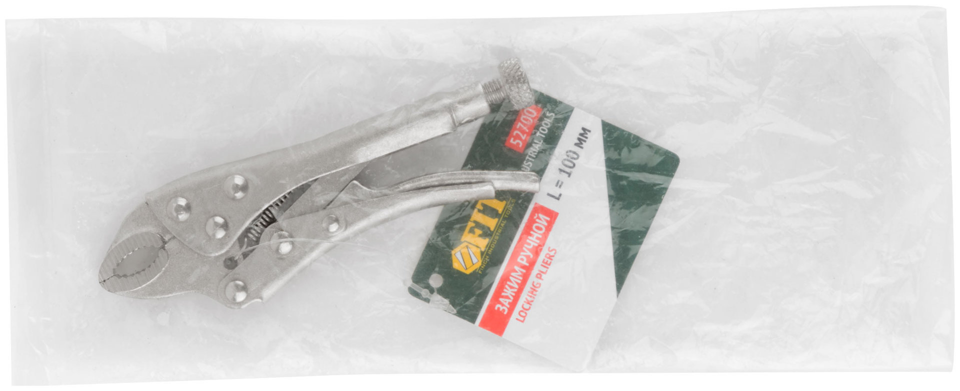 Зажим ручной с фиксатором тип WR 100 мм (52700)