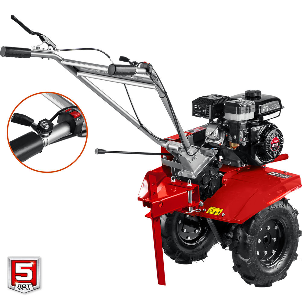 Мотоблок 7 л.с. с понижающей передачей ЗУБР МТБ-400