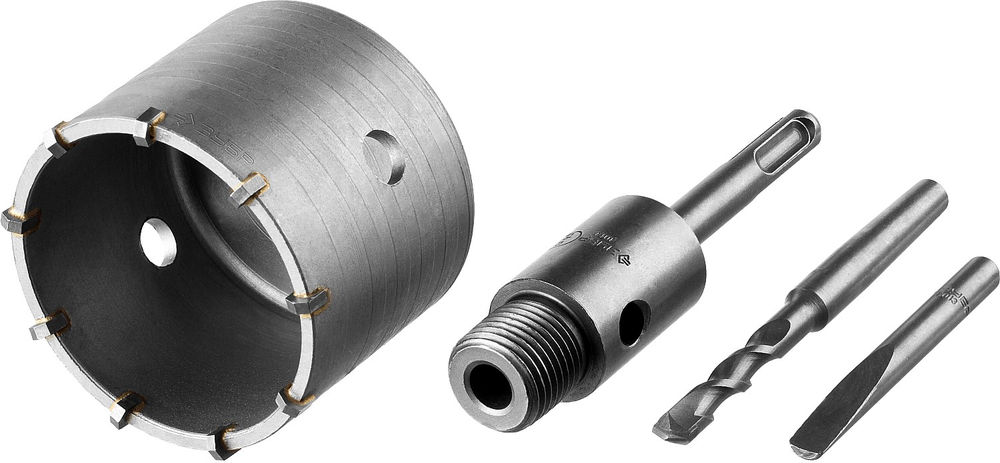 Коронка по бетону с державкой 73 мм, SDS-plus, 8Т ЗУБР Профессионал 2918-73_z01