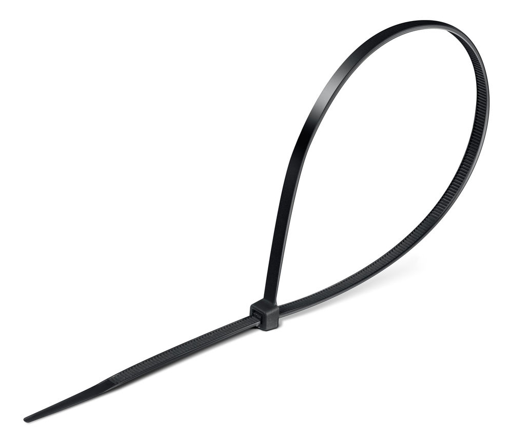 Кабельные стяжки КС-Ч1, 1.9 x 150 мм, нейлон РА66, 100 шт, черные ЗУБР Профессионал 309030-19-150