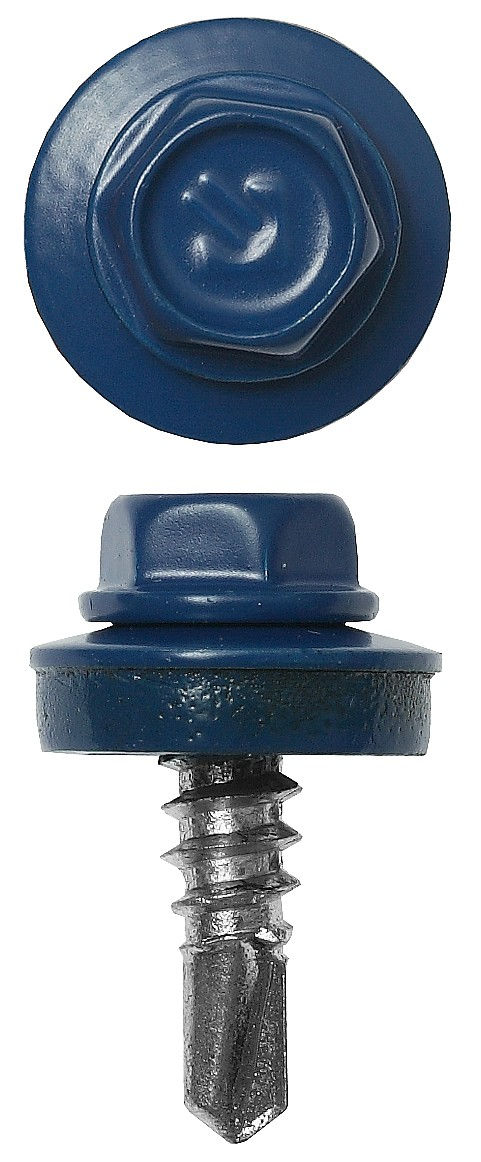 ЗУБР СКМ 5005, 25 х 5.5 мм, синий насыщ., 1800 шт (10,4 кг.), кровельный саморез, Профессионал (4-300310-55-025-5005)