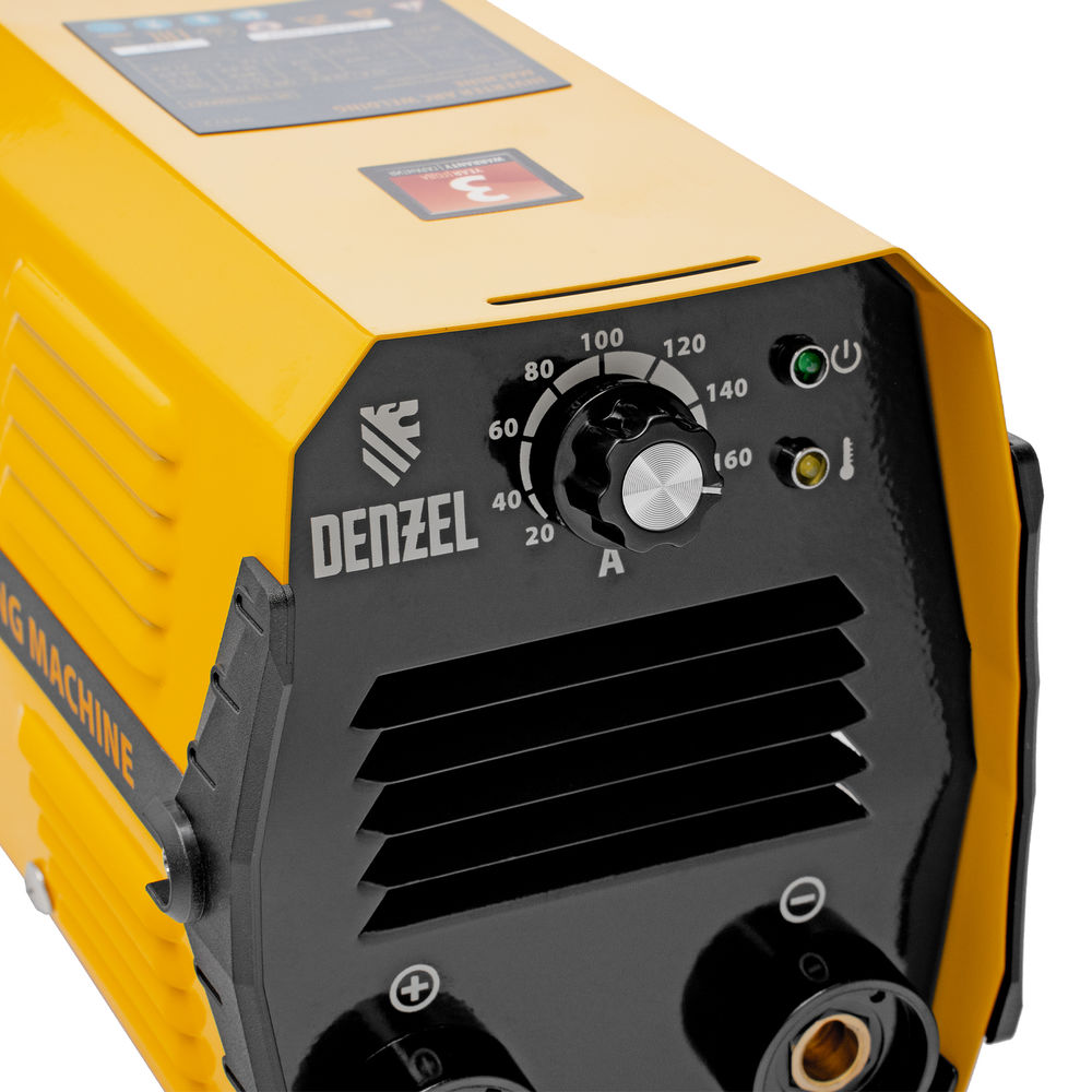 Аппарат инверторный дуговой сварки DS-180 Compact, 180 А, ПВ 70%, диаметр электрода 1.6-4 мм Denzel (94372)