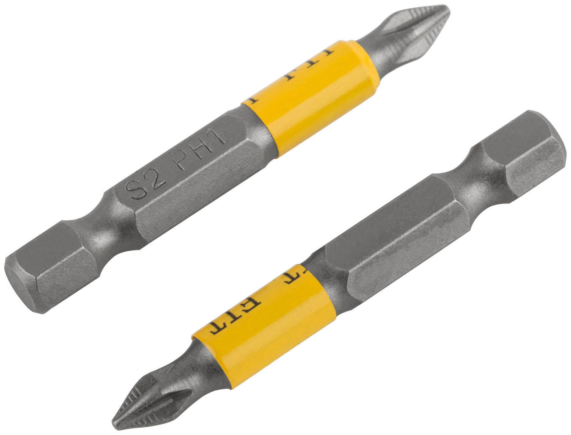 Биты кованые, сталь S2, односторонние 50 мм PH1, Профи 10 шт., блистер (57524)