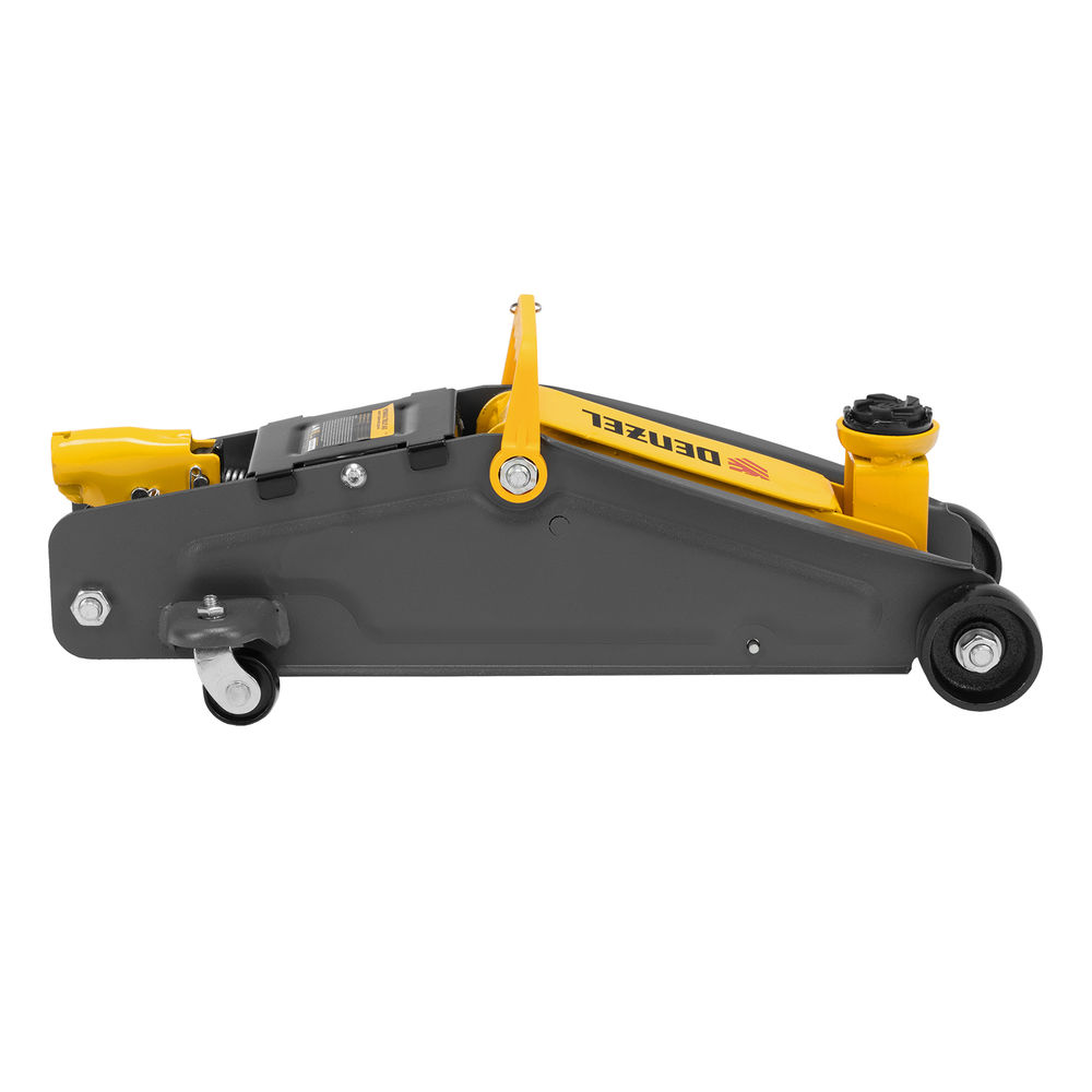 Домкрат гидравлический подкатной с фиксатором, 2,8 т, 135-385 мм Denzel