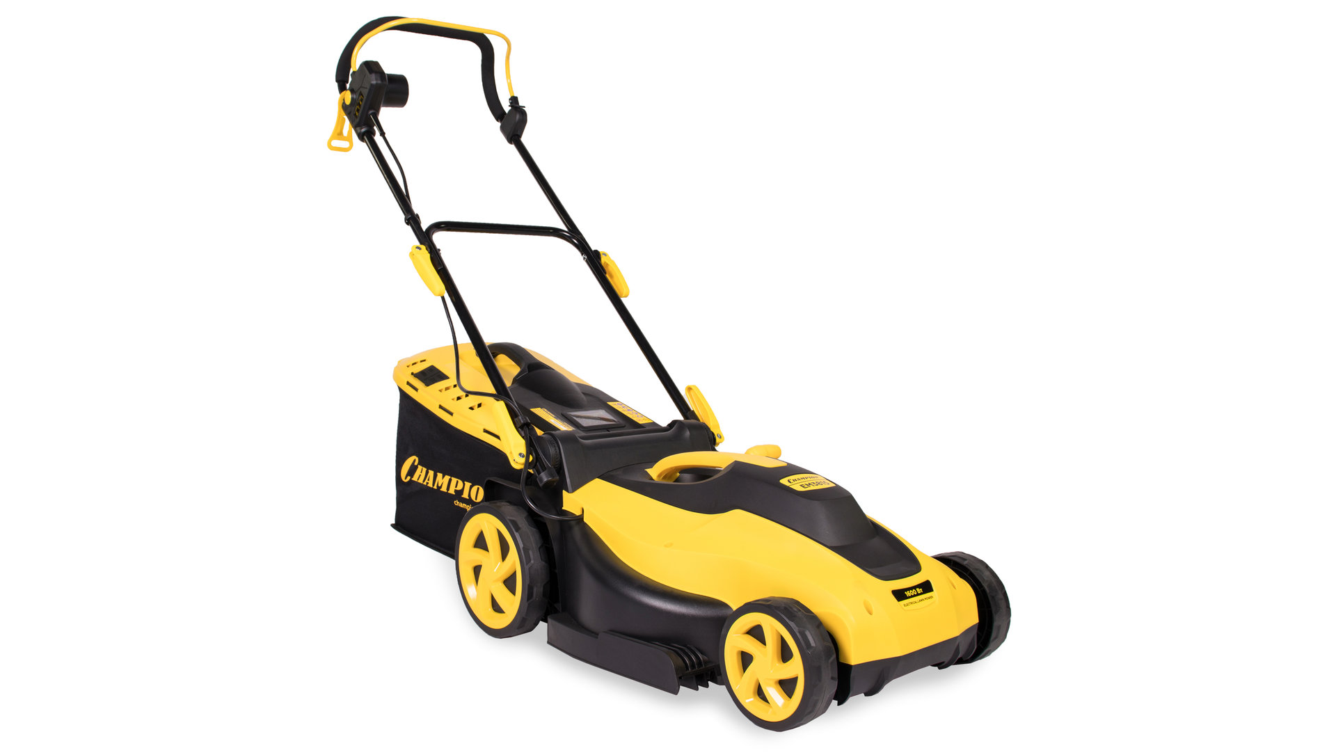 Газонокосилка эл. CHAMPION EM3815 (1,6 кВт пласт+ткань травосб. 45л шир.380мм выс.20-70мм, 11,5кг) (EM3815)