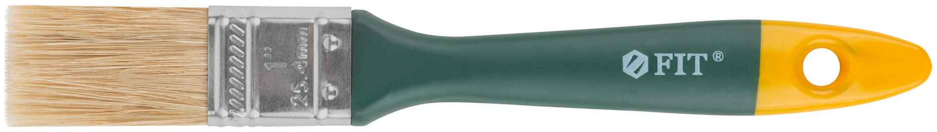 Кисть флейцевая Контур, натур.светлая щетина, пластиковая ручка 1 (25 мм) (01163)