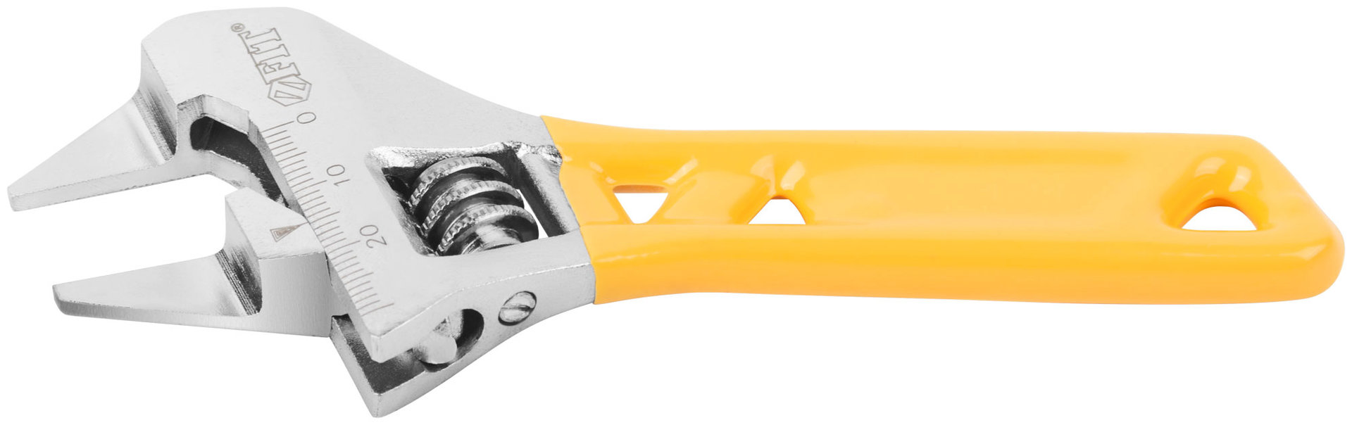 Ключ разводной Ультра, CrV, укороченный, обточен. узкие губки, шкала, экстра увелич.захват 140 мм ( 30 мм )