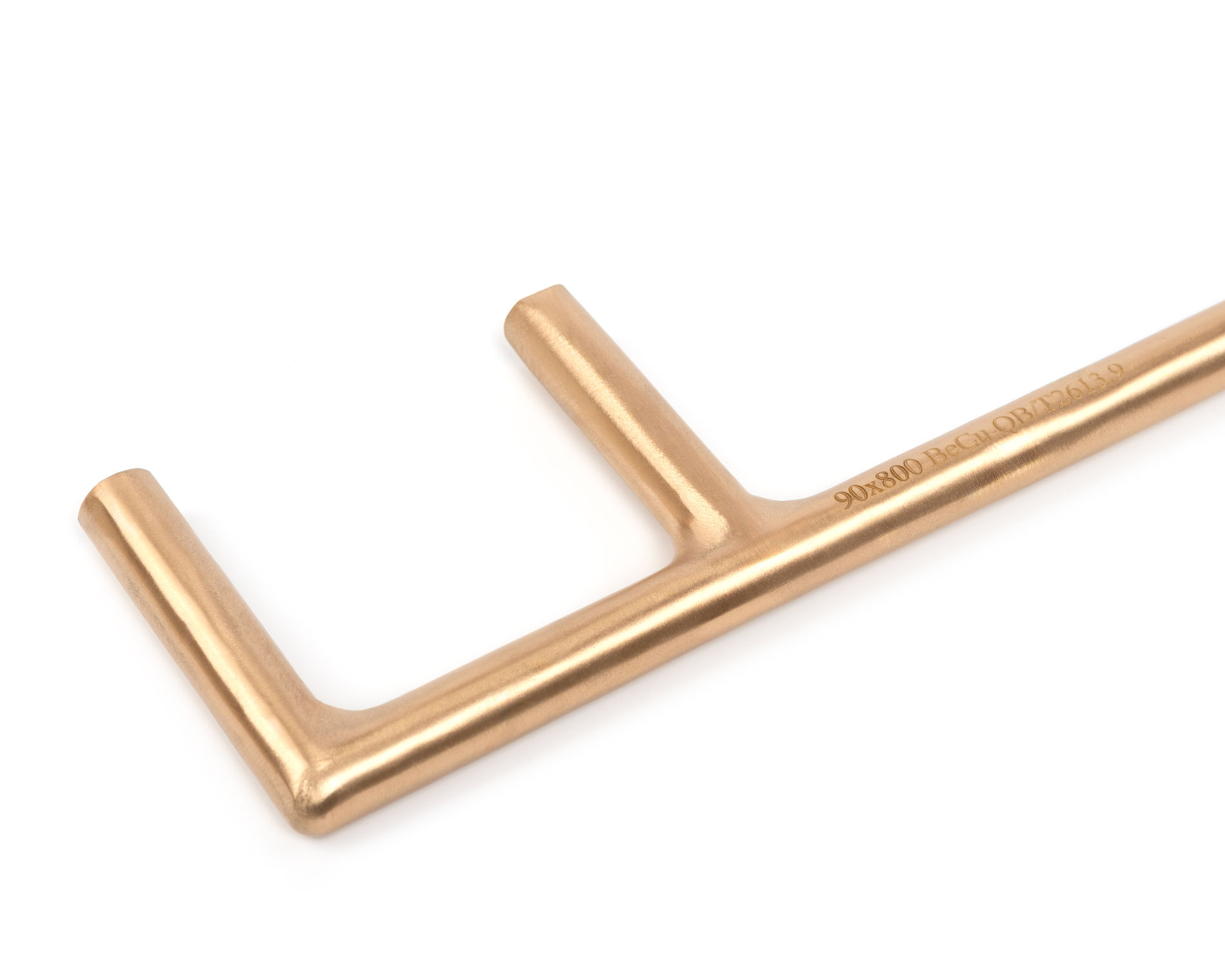 Ключ вентильный с круглым сечением П-образный 90х800 искробезопасный сплав BeCu, HORTZ