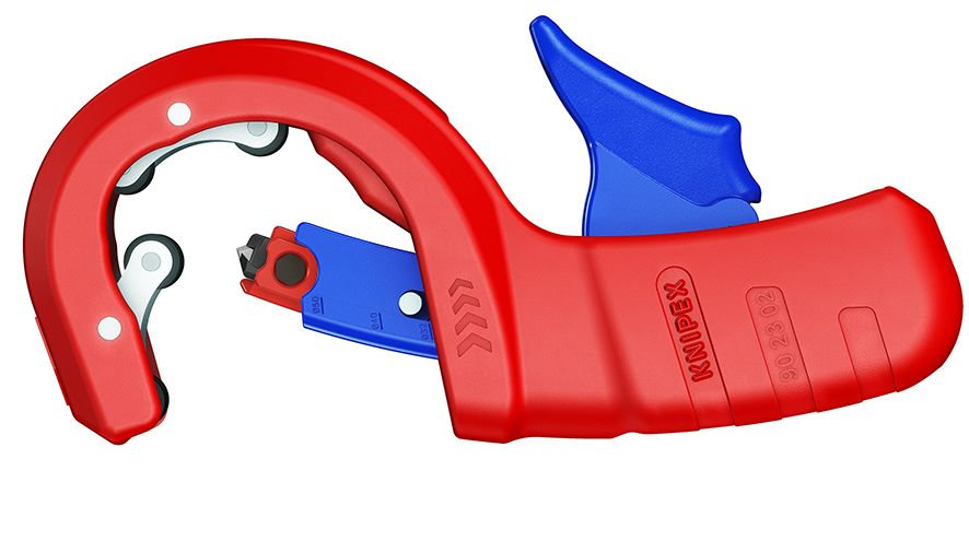 KNIPEX DPT50 Труборез для канализационных пластиковых труб O 32/40/50 мм, толщина 2.5 - 3.5 мм, длина 202 мм, BK (KN-902302BK)