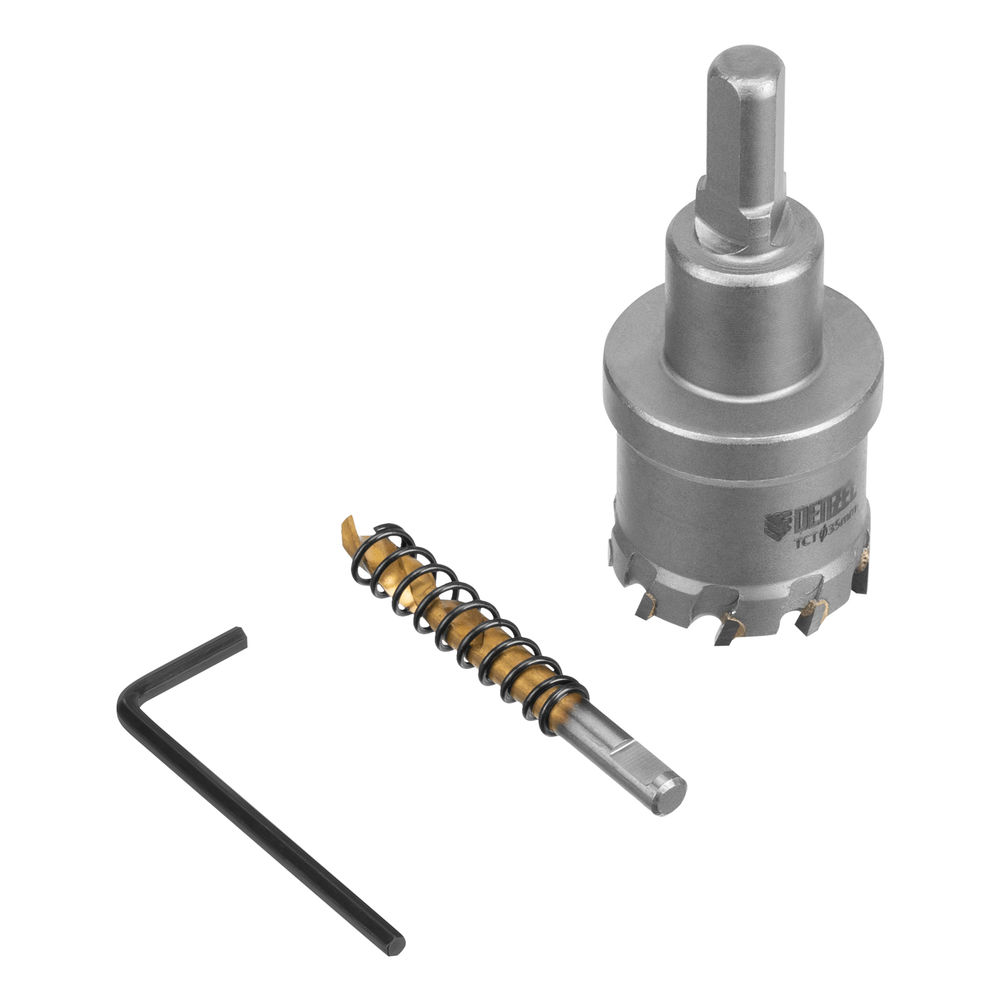 Коронка по металлу твердосплавная, 35 мм Denzel (724011)