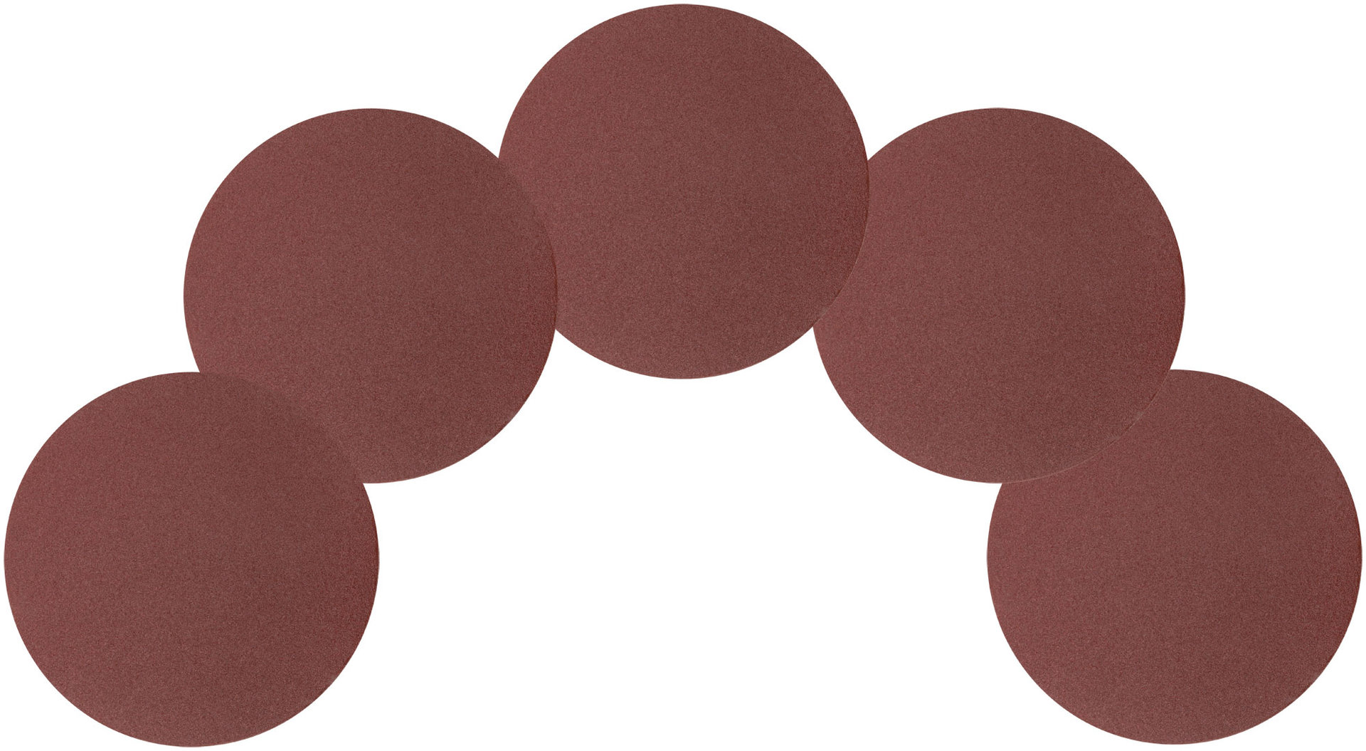 Круги шлифовальные сплошные (липучка), алюминий-оксидные, 125 мм, 5 шт. Р 120 (39776)