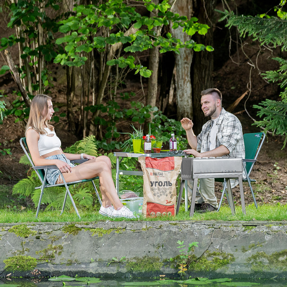 Мангал облегченный с ребрами жесткости 500 х 300 х 500 мм, Camping Palisad (69544)