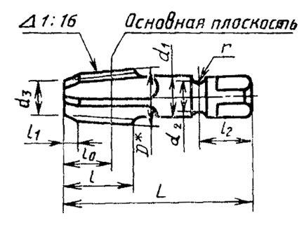 Метчик К 2(NPT) Р18 конический дюймовый м/р. (11.5 ниток/дюйм)