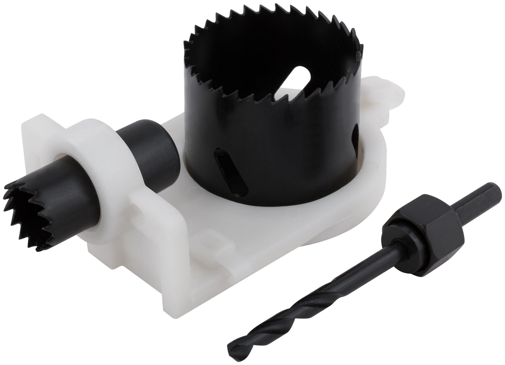 Набор для врезки замков с пластиковым шаблоном, 3 шт. (22/54 мм)