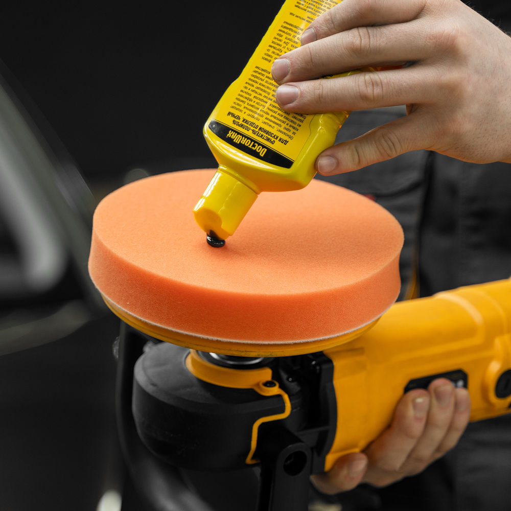 Насадка полировальная под липучку, 180 мм, Поролоновая Matrix (75970)