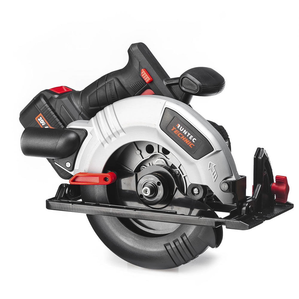 Пила циркулярная аккумуляторная TECHNIC 19030 мм, 20В, 24Ач, 1000Вт RUNTEC RT-CS1000T