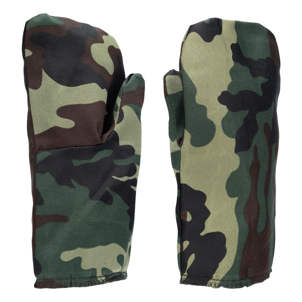 Рукавицы зимние, защита от пониж температур и мех воздействий, утеплитель ватин, камуфляж Сибртех (68154)