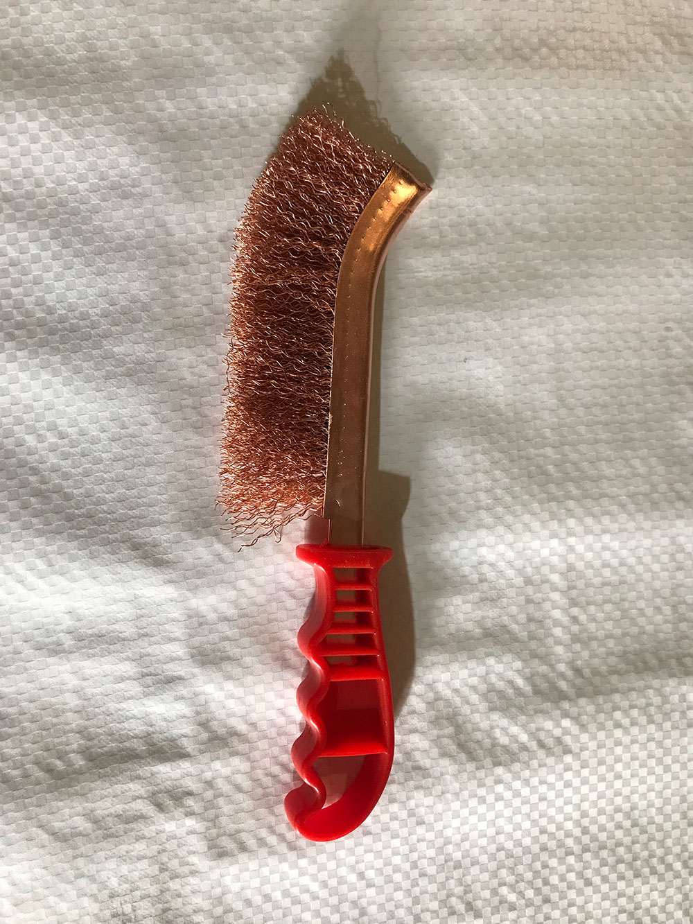 Щетка по металлу омедненная