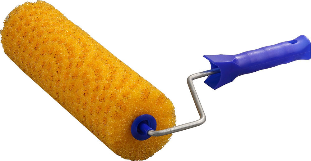 Валик малярный 80 х 240 мм, бюгель 6 мм, структурный поролон, для водоэмульсионных, акриловых красок и эмали STAYER Professional 0367-24