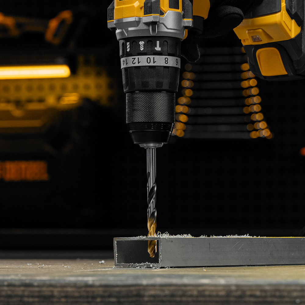 Сверло спиральное по металлу 8,5 x 117мм, Р6М5, Golden Tip, многогранная заточка Denzel (718283)