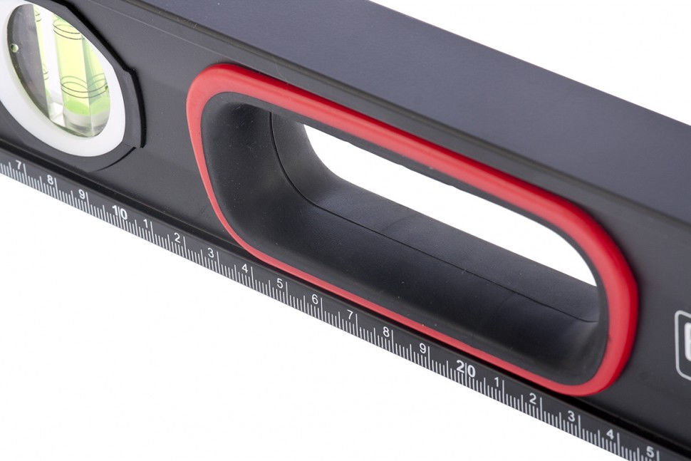 Уровень алюминиевый, усиленный, фрезерованный, 3 глазка, двухкомпонентные рукоятки, 2000 мм Matrix (34366)