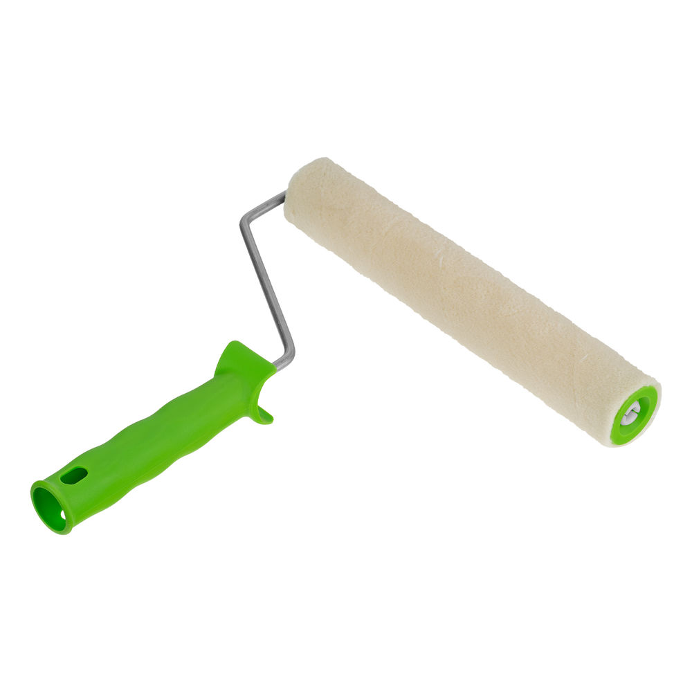 Валик Велюр с ручкой, 240 мм, ворс 5 мм, D 36 мм, D ручки 6 мм Сибртех (80135)