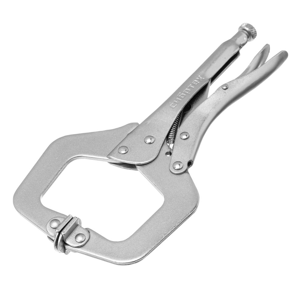 Зажим ручной, увеличенный захват, подвижные губки, 270 мм Сибртех (18426)